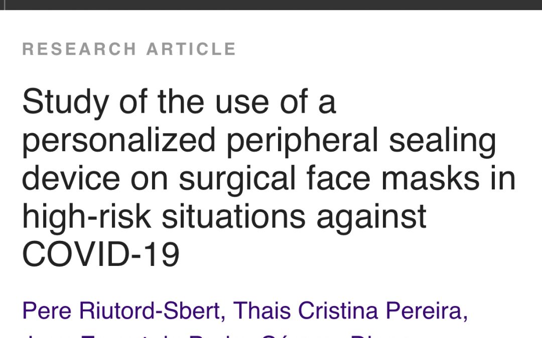 Interesante estudio de la revista Plos One sobre las mascarillas quirúrgicas con sellado periférico personal de la Escuela Universitaria Adema